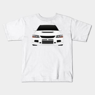 Evo IX White Kids T-Shirt